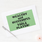 Viola Wealthy & Succesvolle rechthoekige Sticker (Envelop)