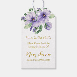 Viola Zaadpakket Herdenkingsrouw Cadeau Labels Cadeaulabel
