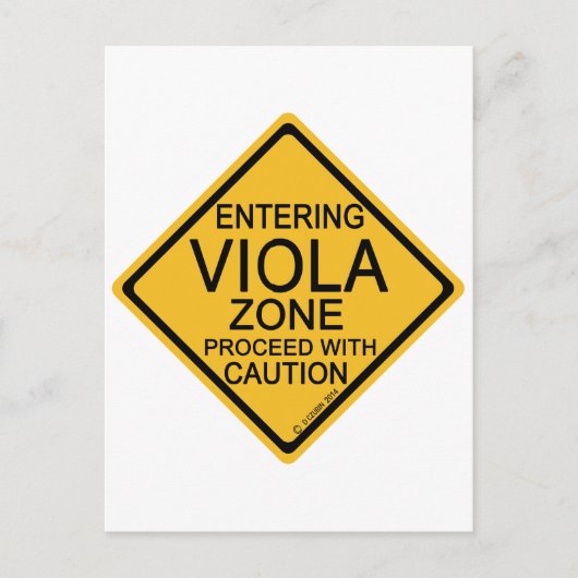 Viola Zone invoeren Briefkaart (Voorkant)