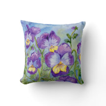 "Violas" Accent Pillow
