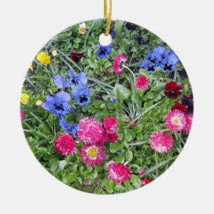 Violas en Madeliefjes Ornament