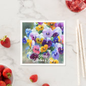 Violas Gelukkige Moederdag Servet (Insitu)