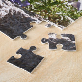 Violas in een stenen trog. legpuzzel (Zijkant)
