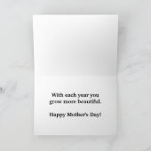 Violas Large Font Moederdag Kaart (Binnen)