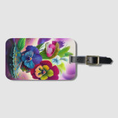 Violas op een schelp   bagagelabel (Voorkant (horizontaal))
