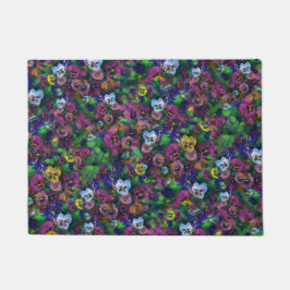Violas [roze] outdoor vloerkleed deurmat