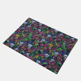 Violas [roze] outdoor vloerkleed deurmat
