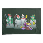 Violas / Sneeuwmannen kussenhoes 2019 (Voorkant-Rechts)