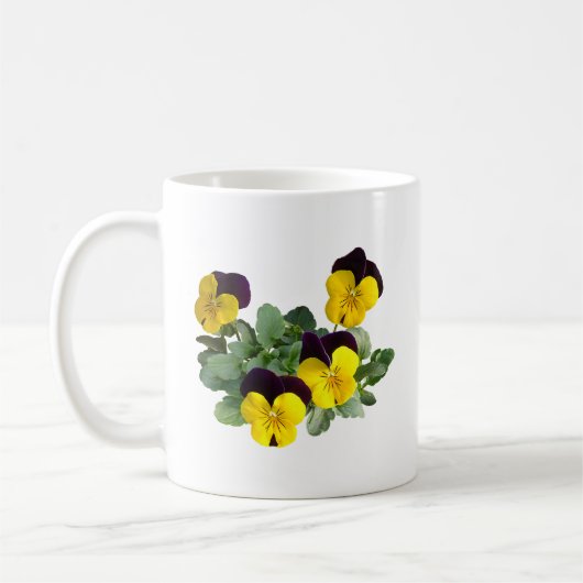 Violas Sorbet Geel Opspringen Koffiemok (Links)