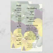 Violas Sorbet Gele Jump Up Programmakaart (Voorkant / Achterkant)