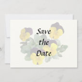 Violas Sorbet Gele Jump Up Save The Date (Achterkant)