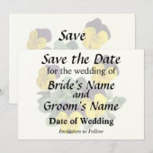 Violas Sorbet Gele Jump Up Save The Date (Voorkant / Achterkant)