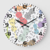 violen en muzieknoten grote klok (Voorkant)