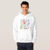violen en muzieknoten hoodie (Voorkant volledig)