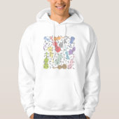 violen en muzieknoten hoodie (Voorkant)
