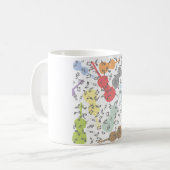 violen en muzieknoten koffiemok (Voorkant links)