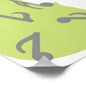 violen en muzieknoten poster (Hoek)