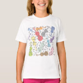 violen en muzieknoten t-shirt (Voorkant)