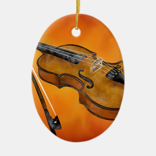 Violessina V1 - instrumenteel schilderij Keramisch Ornament (Voorkant)