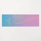 Violet aan Blue Mandala Yoga Mat (Achterkant (horizontaal))