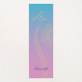 Violet aan Blue Mandala Yoga Mat (Voorkant)