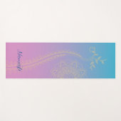 Violet aan Blue Mandala Yoga Mat (Voorkant (horizontaal))