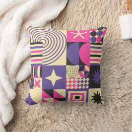  Violet Abstract geometrisch kunstpatroon Kussen