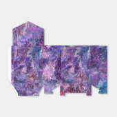 Violet abstractie bedankdoosjes (Uitgevouwen)