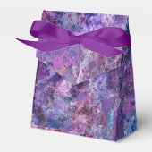 Violet abstractie bedankdoosjes (Voorkant Zijde)