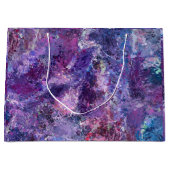 Violet abstractie groot cadeauzakje (Voorkant)