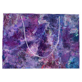 Violet abstractie groot cadeauzakje (Achterkant)