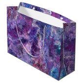 Violet abstractie groot cadeauzakje (Achterkant Gekanteld)