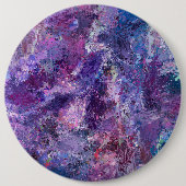 Violet abstractie ronde button 6,0 cm (Voorkant)