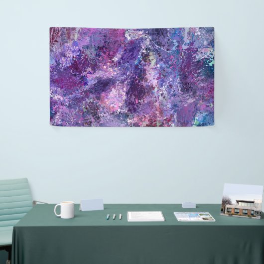 Violet abstractie spandoek (Beurs)