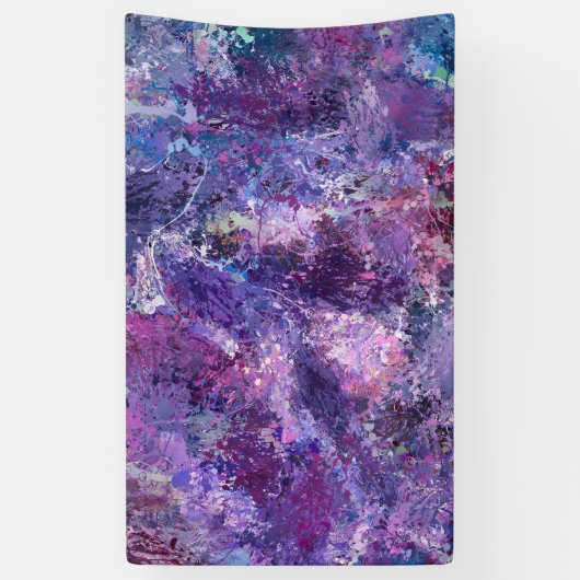 Violet abstractie spandoek (Verticaal)