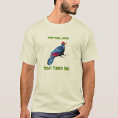 Violet African Turaco Bird T-shirt (Voorkant)