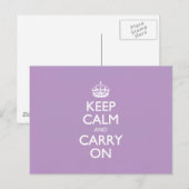 Violet Afrikaans houden kalm en dragen wittekst bi Briefkaart (Voorkant / Achterkant)