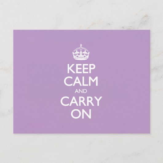 Violet Afrikaans houden kalm en dragen wittekst bi Briefkaart (Voorkant)