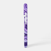 Violet agaat monogram iPhone 16 hoesje (Linkerkant)
