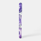 Violet agaat monogram iPhone 16 hoesje (Rechterkant)