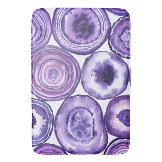 Violet-agatpatroon Badmat (Voorkant Verticaal)