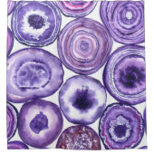 Violet-agatpatroon Douchegordijn (Voorkant)