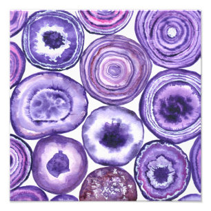 Violet-agatpatroon Foto Afdruk
