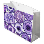 Violet-agatpatroon Large Cadeautasje (Achterkant Gekanteld)
