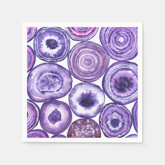Violet-agatpatroon Servet (Voorkant)