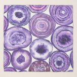 Violet-agatpatroon Sjaal<br><div class="desc">Violet grijs plakken geschilderd met waterverven.inted met waterverven.</div>