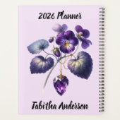 Violet & Amethyst Februari Verse – 2026 Hele Jaar Planner (Achterkant)