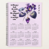 Violet & Amethyst February Verse – 2026 Full-Year  Planner (Voorkant)