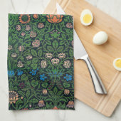 Violet and Columbine, William Morris Theedoek (Quarter Fold)