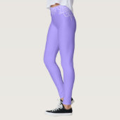 Violet and White Lace Mandala Yoga Leggings (Links)